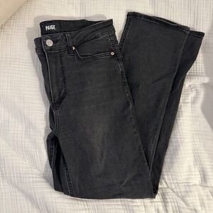 PAIGE // Cindy High Waist Ankle Straight Leg Jeans